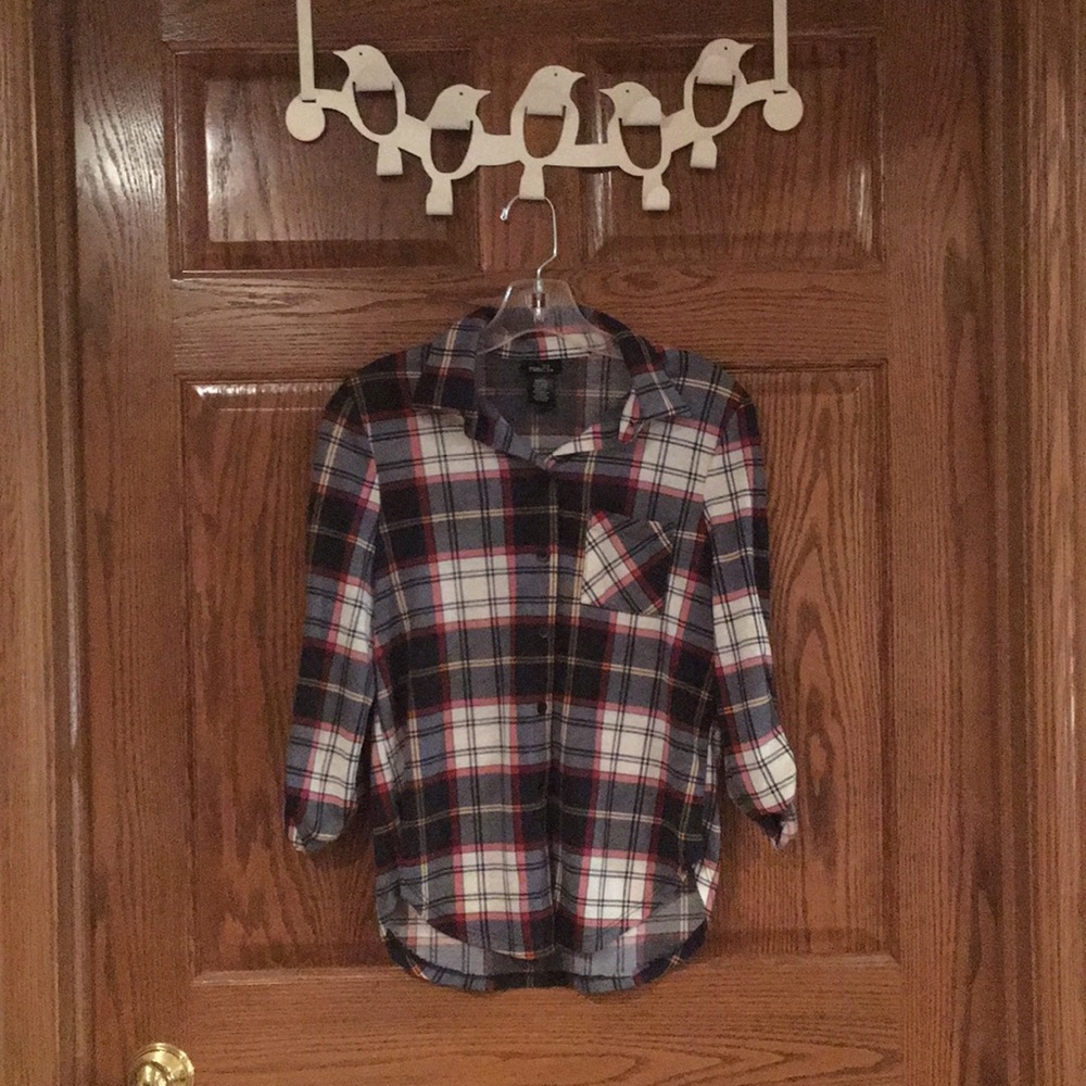 Rue 21 Plaid Button Up